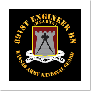 891st Engineer Bn - DUI  - KSARNG  X 300 Posters and Art